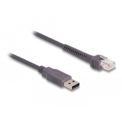 Delock 2m Barcode Scanner Cable - Reliable, High-Quality Connection for Effortless Scanning - Product No. 4043619905997